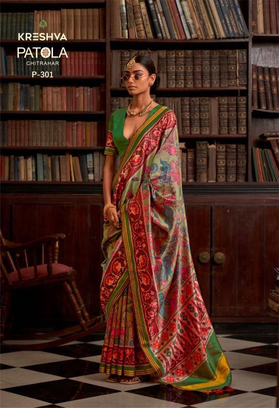 Kreshva patola chitrahar Traditional saree manufacturers in Pune